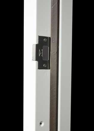 The Kerf Encapsulated Foam weatherstrip on the jamb is field replaceable.