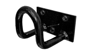 U-keepers are used for either a door guide or a door stop.